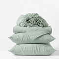 Organic Percale Sheet Set - Frosty Green